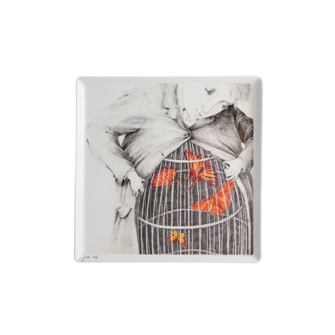 Vista Alegre 2I Square Plate By Joanna Concejo