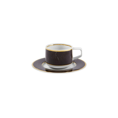 Vista Alegre Carrara Coffee Cup & Saucer By Coline le Corre