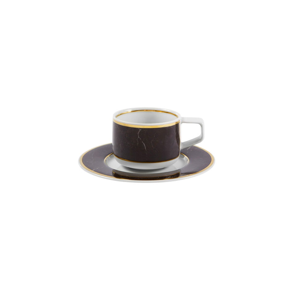 Vista Alegre Carrara Coffee Cup & Saucer By Coline le Corre
