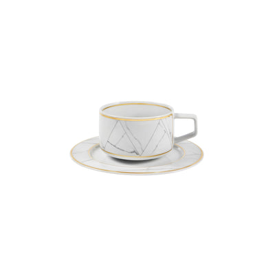Vista Alegre Carrara Tea Cup And Saucer By Coline le Corre