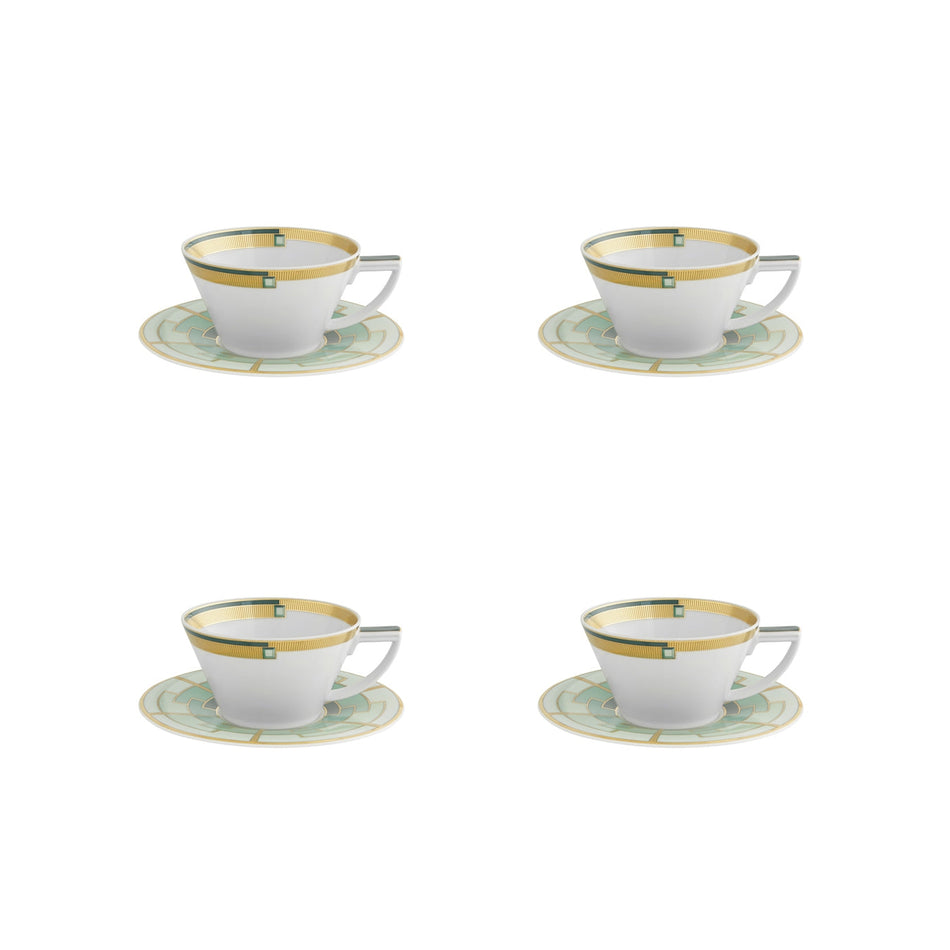 Vista Alegre Emerald Tea Cup And Saucer