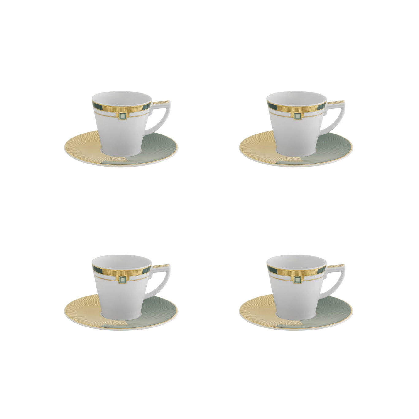 Vista Alegre Emerald Espresso Cup and Saucer