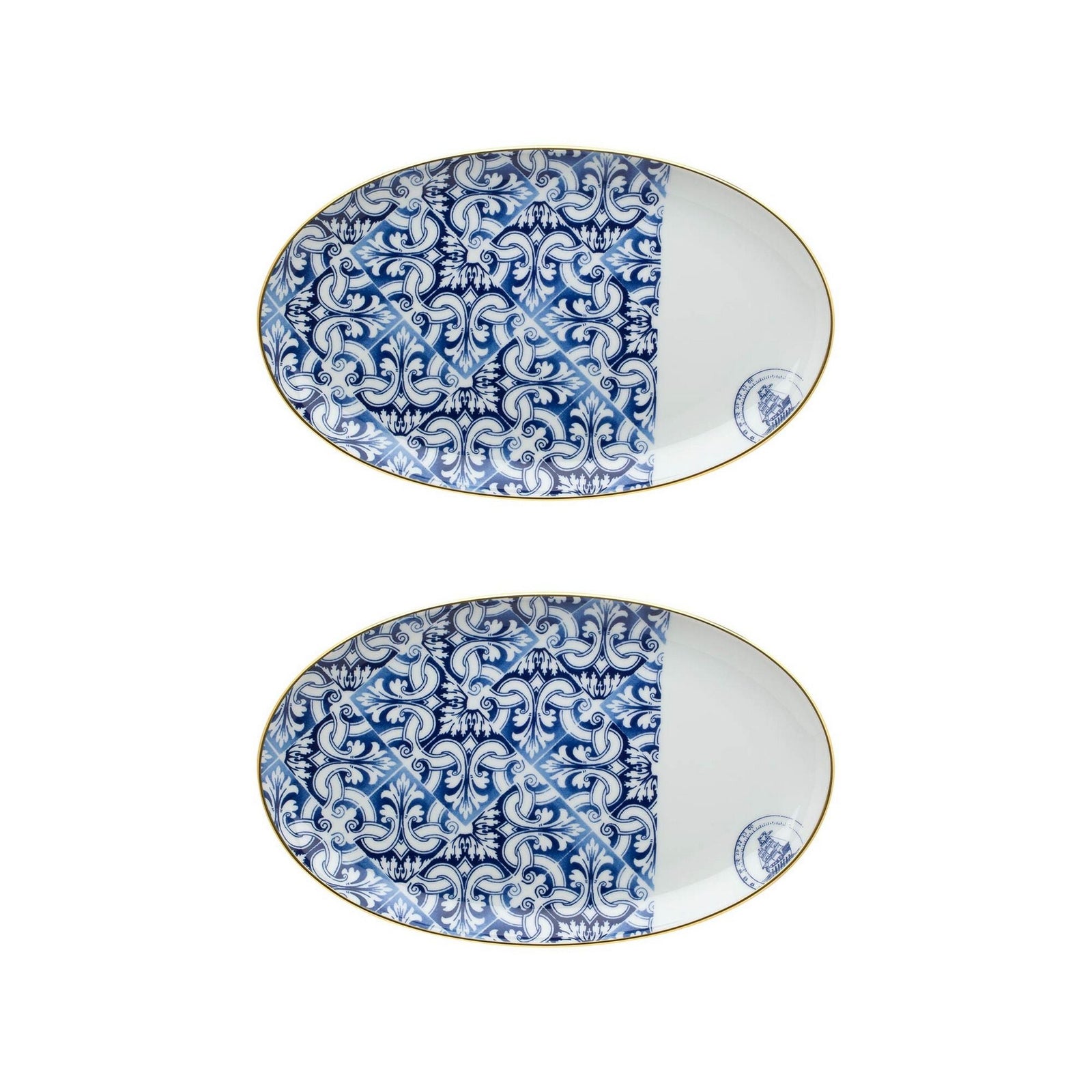 Vista Alegre Transatlantica Medium Oval Platter By Brunno Jahara