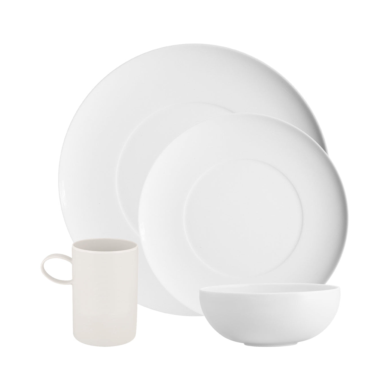 Vista Alegre Domo White Set of 4 Plate Pieces
