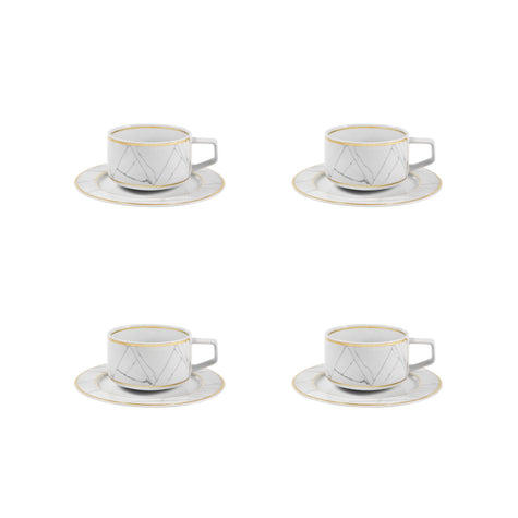 Vista Alegre Carrara Tea Cup And Saucer By Coline le Corre