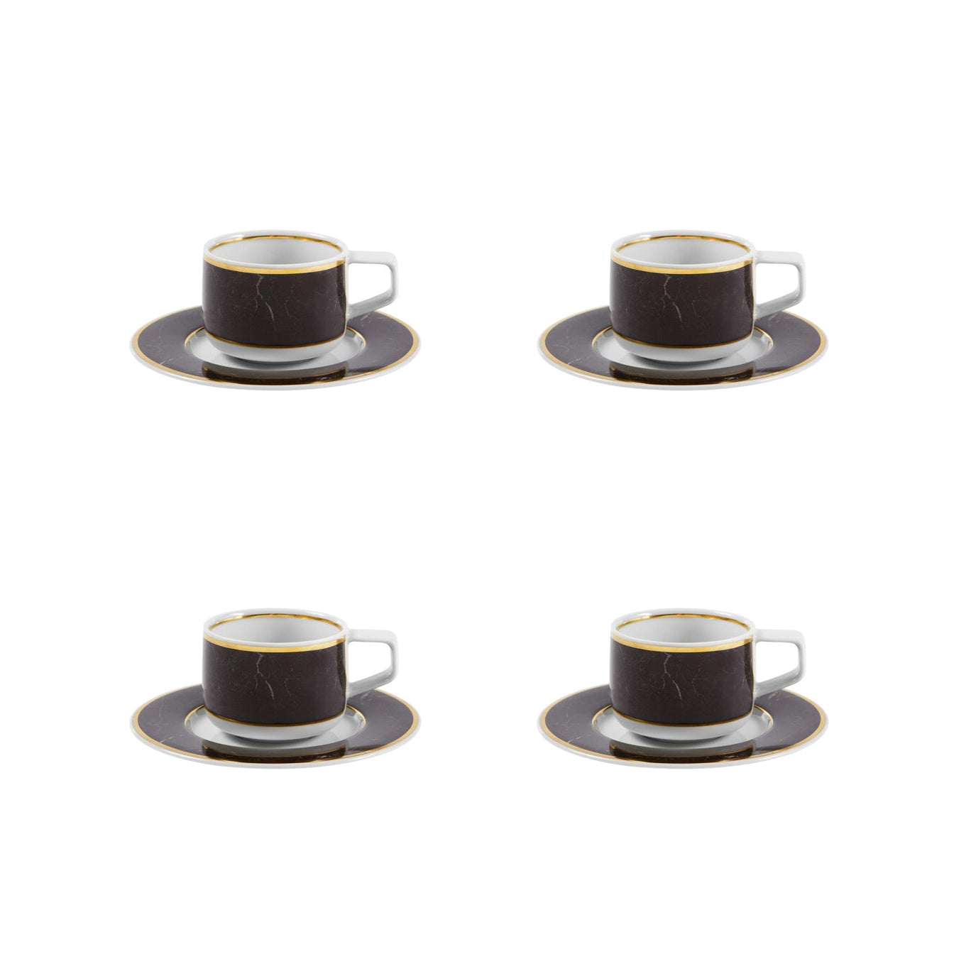 Vista Alegre Carrara Coffee Cup & Saucer By Coline le Corre