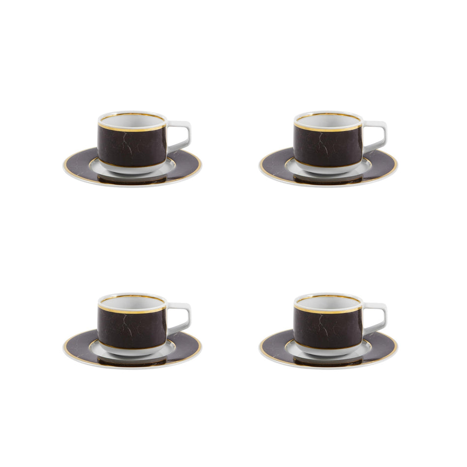 Vista Alegre Carrara Coffee Cup & Saucer By Coline le Corre