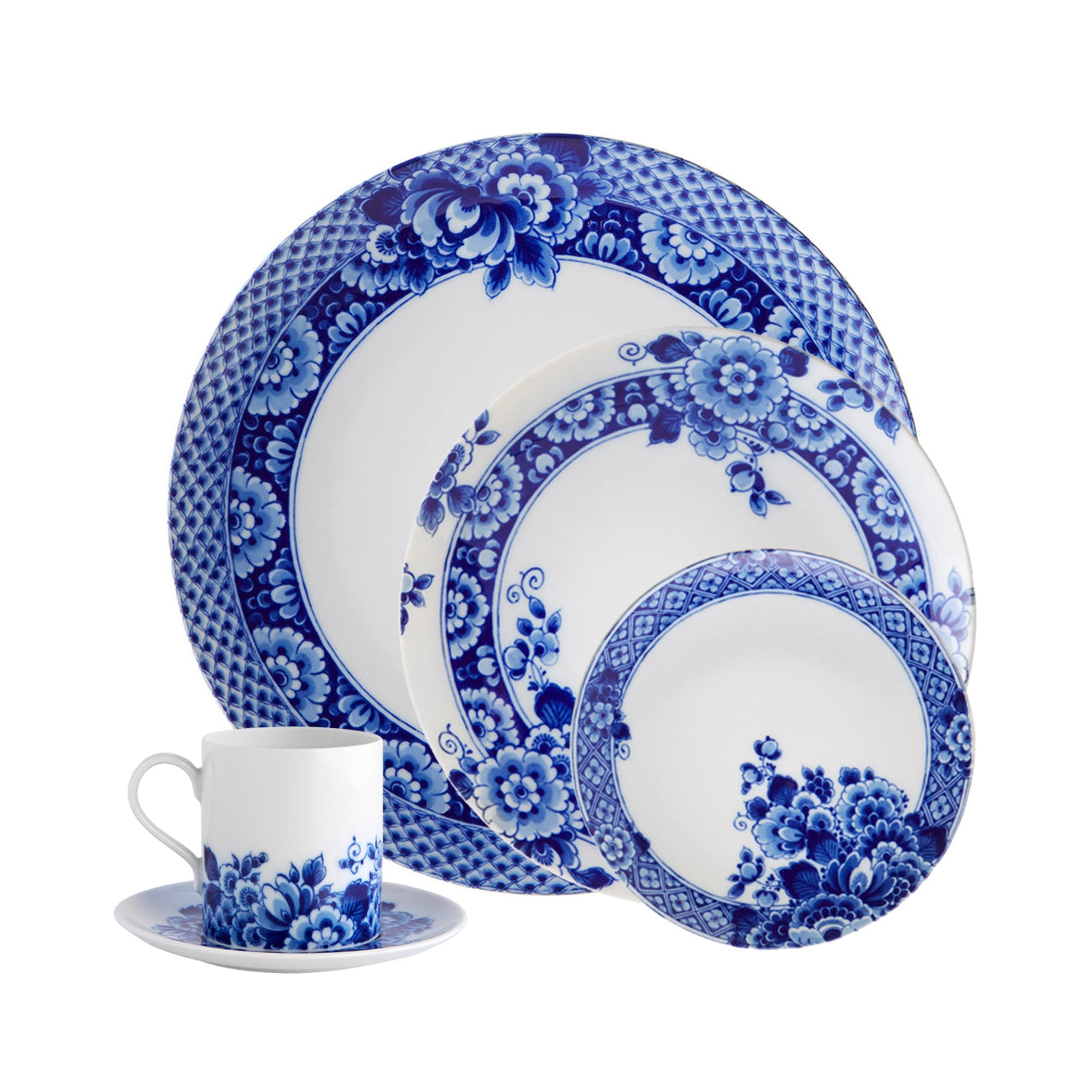 Vista Alegre Blue Ming Set of 5 Plate Pieces