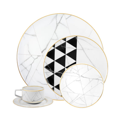 Vista Alegre Carrara Set of 5 Plate Pieces