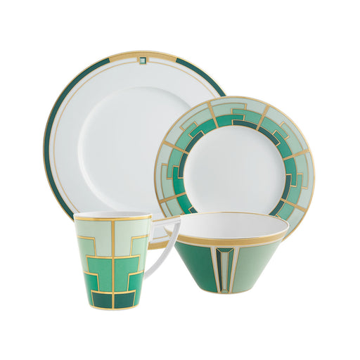 Vista Alegre Emerald Set of 4 Plate Pieces