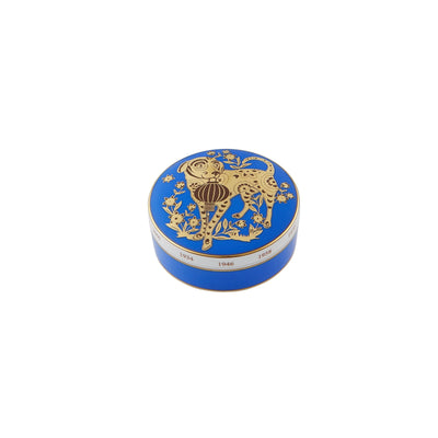 Vista Alegre Golden Large Round Box Dog