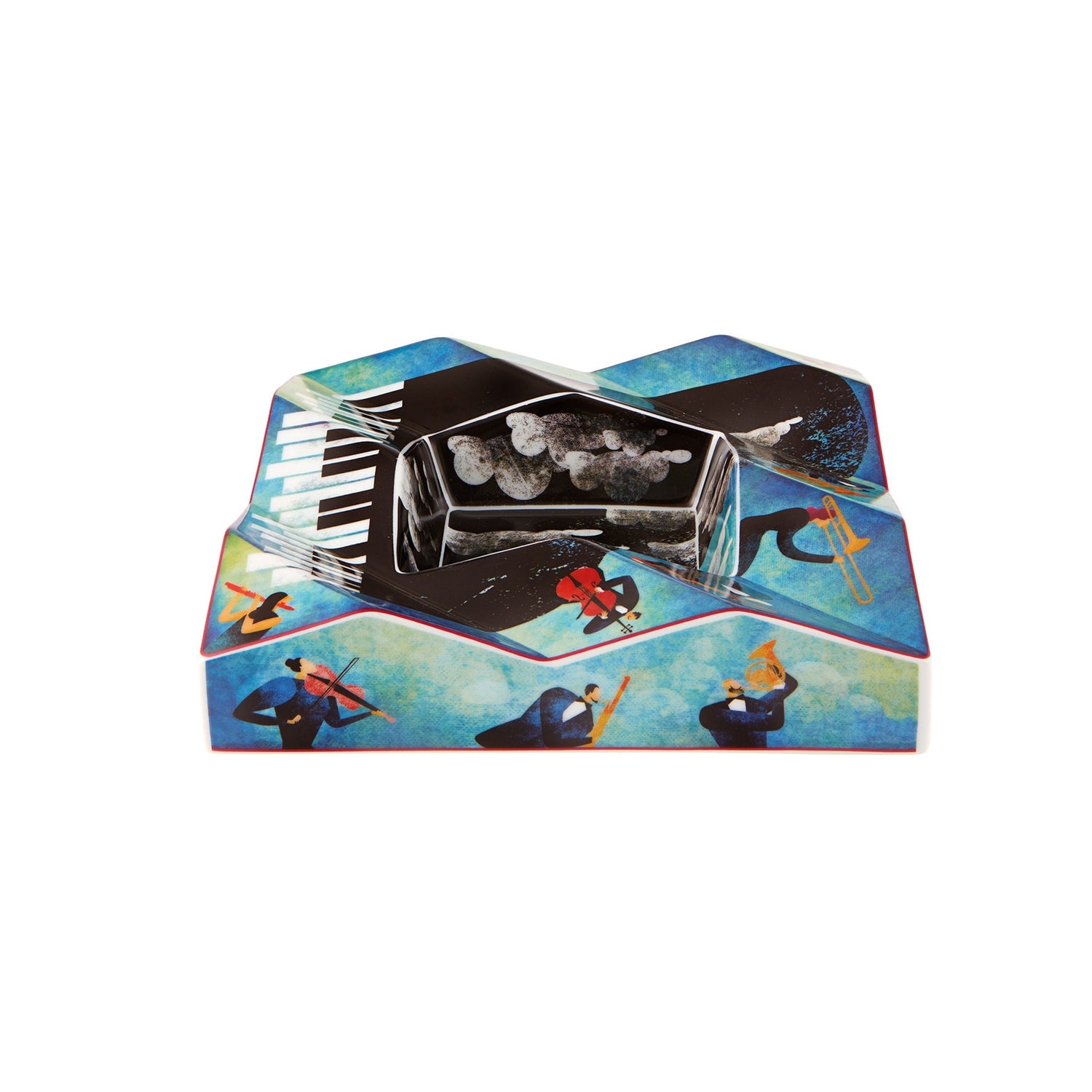 Vista Alegre Fur Beethoven Square Catchall tray By Fatinha Ramos
