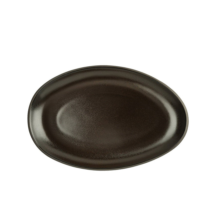 Rosenthal Junto Slate Grey Stoneware Platter Oval - 9 7/8 Inch