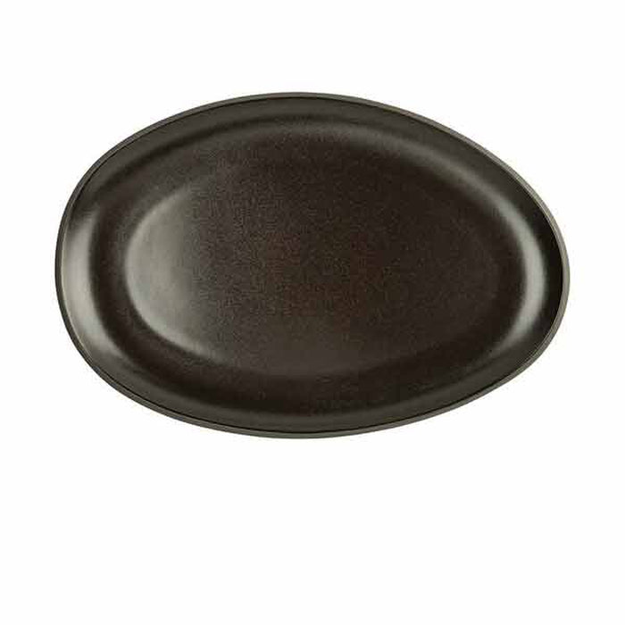 Rosenthal Junto Slate Grey Stoneware Platter Oval - 11 Inch