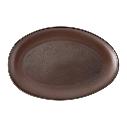 Rosenthal Junto Bronze Stoneware Platter Flat Oval