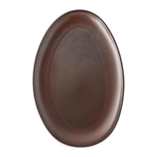 Rosenthal Junto Bronze Stoneware Platter Flat Oval