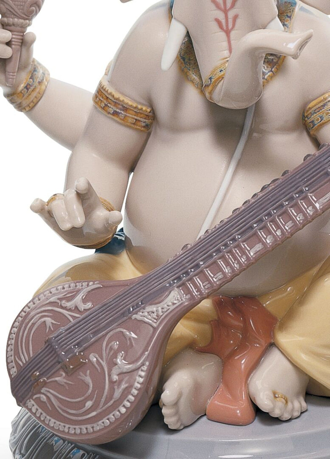 Lladro Veena Ganesha Figurine