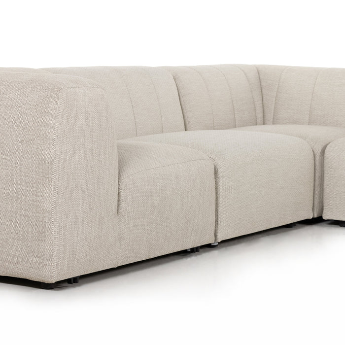Gwen Outdoor 5 PC Sectional