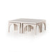 Four Hands Amara Coffee Table with Nesting Arch Seats