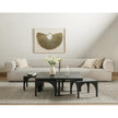 Four Hands Amara Coffee Table with Nesting Arch Seats