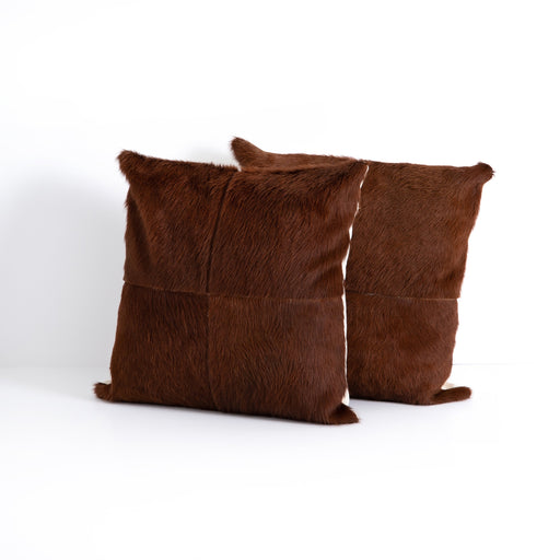 Natural 4 Panel Cowhide Pillow