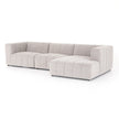 Four Hands Langham Channeled 3 PC Sectional