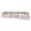Four Hands Langham Channeled 3 PC Sectional