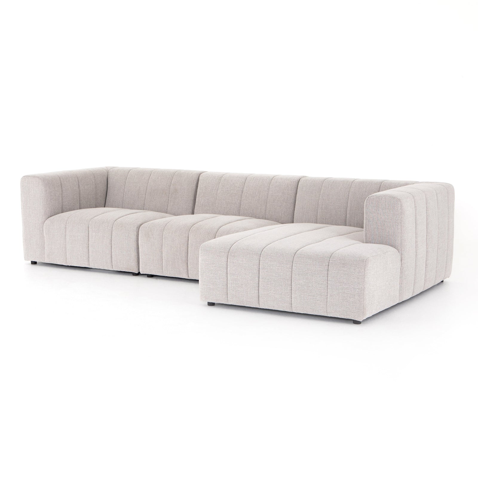 Four Hands Langham Channeled 3 PC Sectional