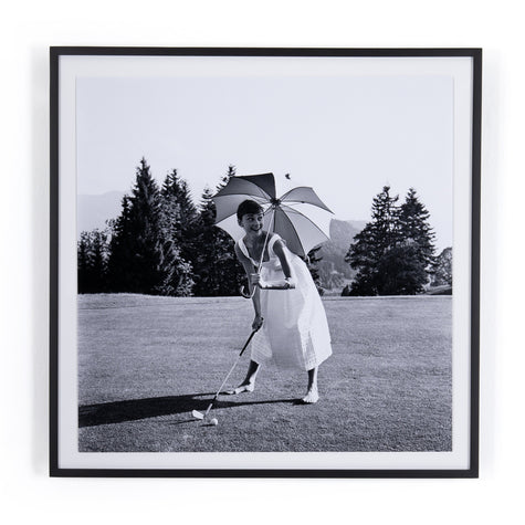 Golfing Hepburn by Getty Images