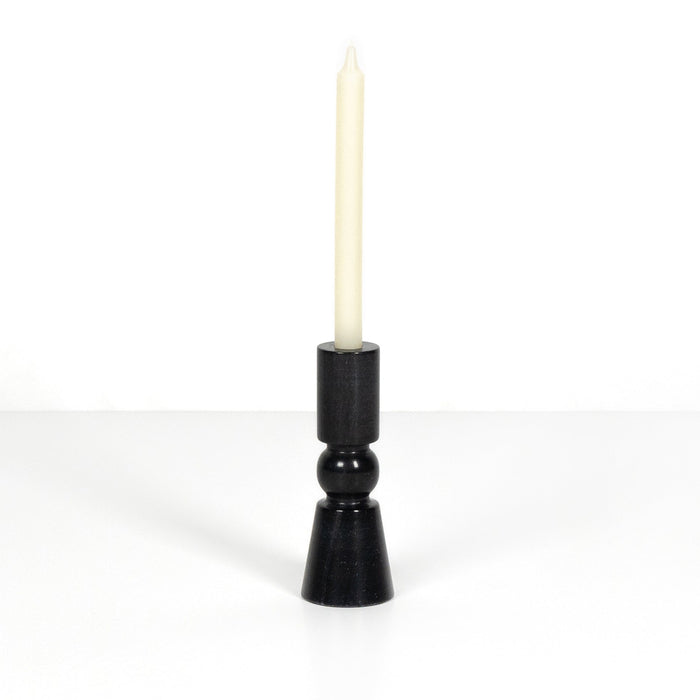 Rosette Taper Candlesticks - Set of 2
