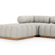 Roma Outdoor 3 PC Sectional with Ottoman