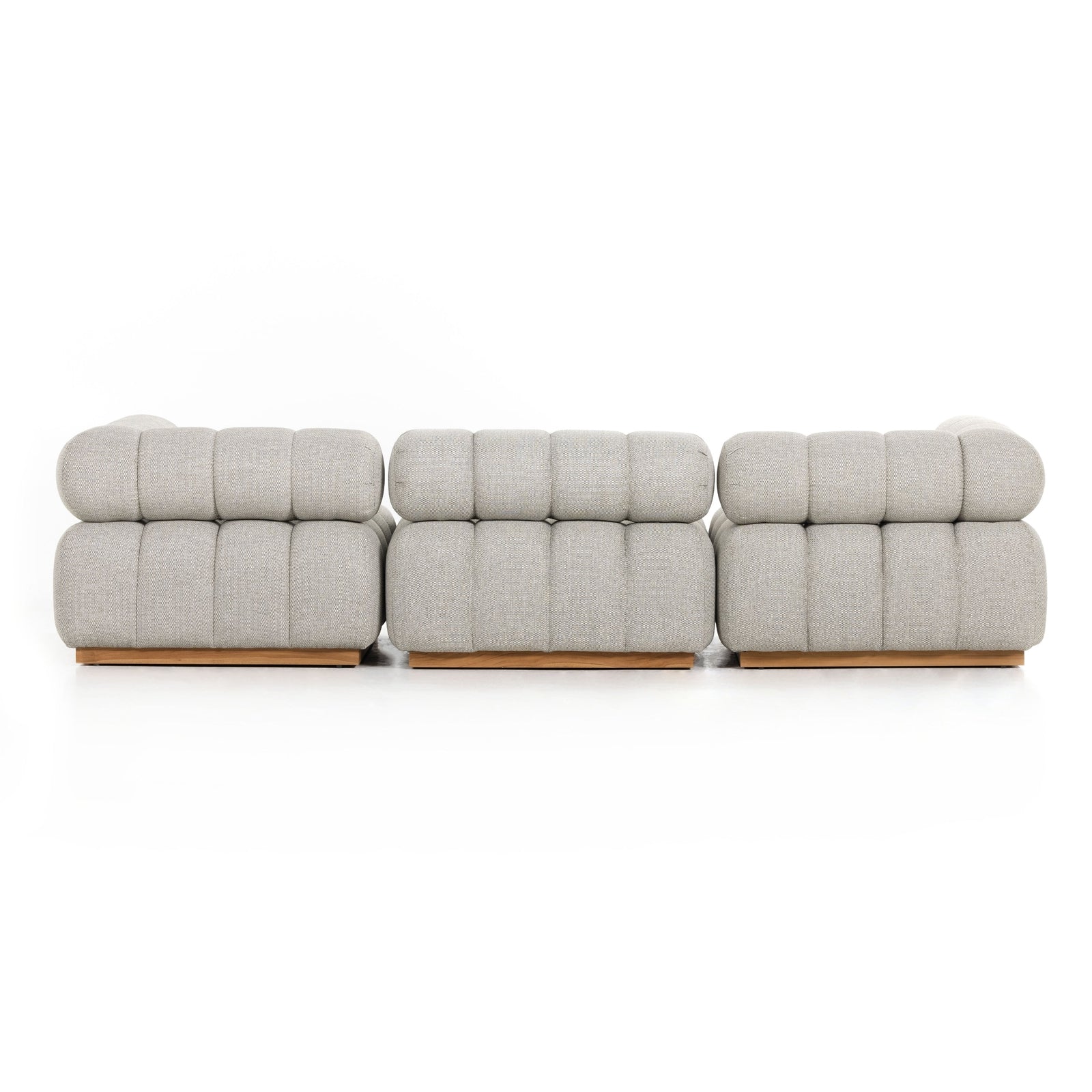 Roma Outdoor 3 PC Sectional with Ottoman