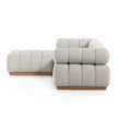 Roma Outdoor 3 PC Sectional with Ottoman