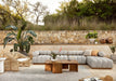 Roma Outdoor 3 PC Sectional with Ottoman