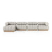 Roma Outdoor 4 PC Sectional with Ottoman