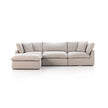 Stevie 3 PC Sectional with Ottoman