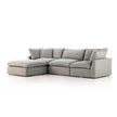 Stevie 3 PC Sectional with Ottoman