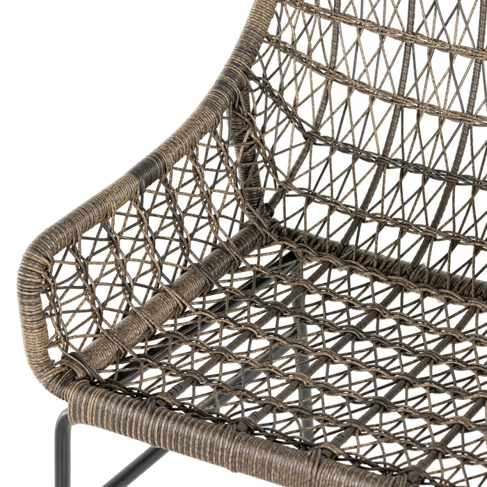 Bandera Outdoor Dining Chair Low Arm with Cushion