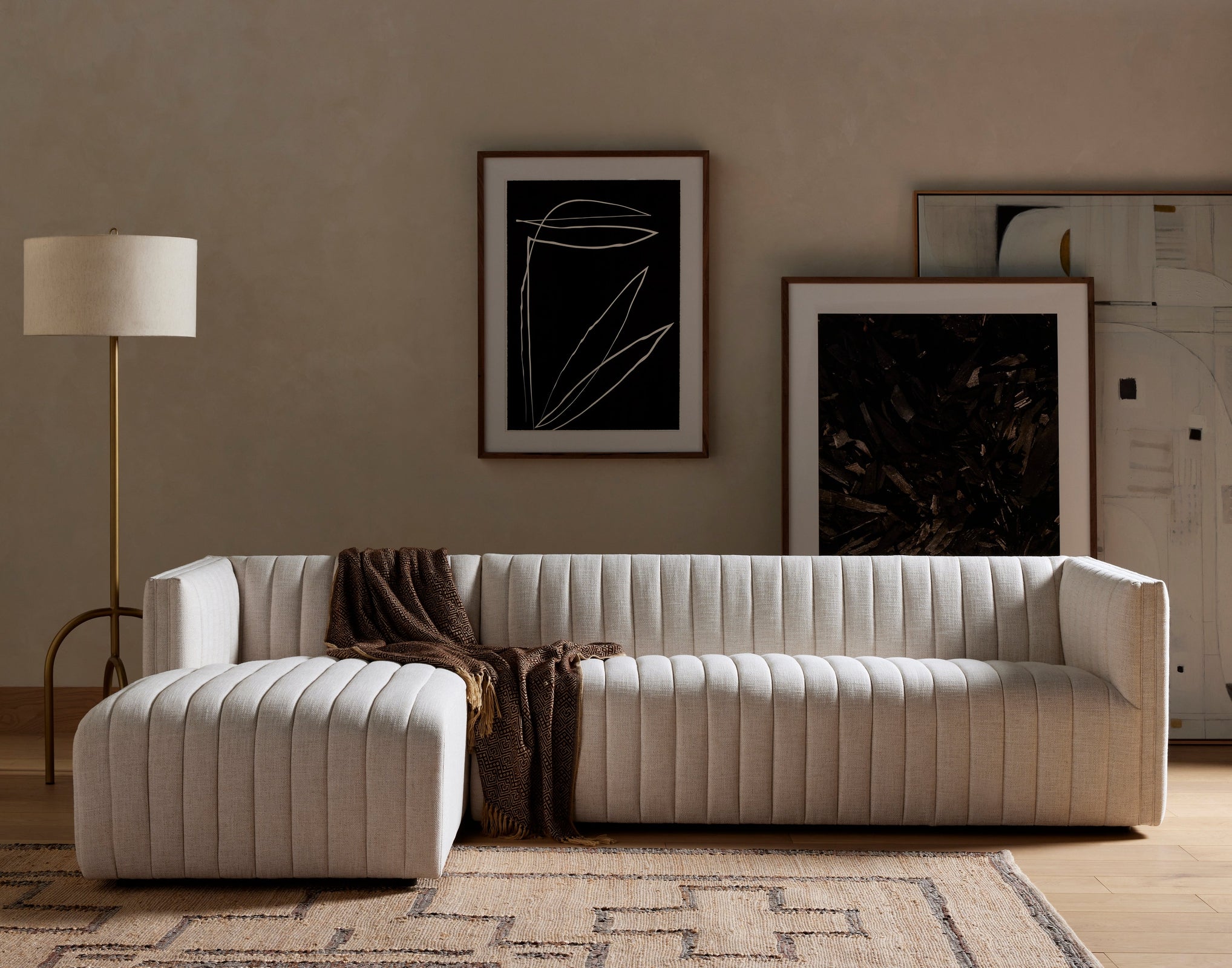 Four Hands Augustine 2 PC Sectional with Chaise
