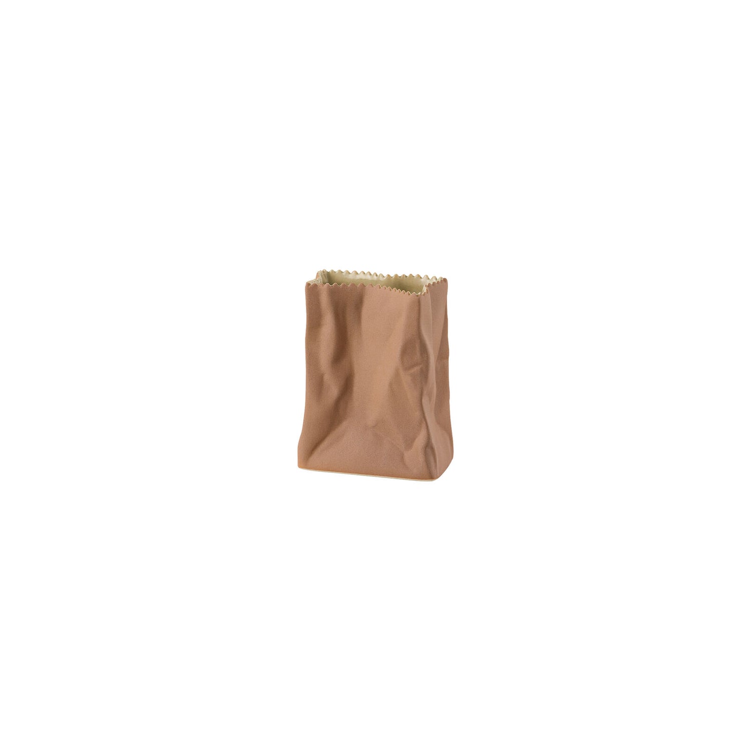 Rosenthal Bag Vase Vase Light Brown - 4 Inch
