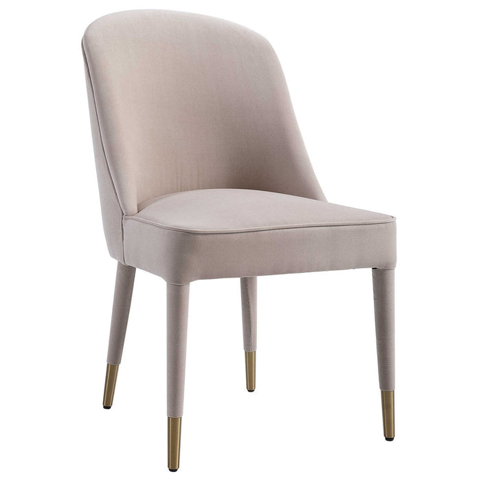 Uttermost Brie Armless Chair, Champagne Set Of 2