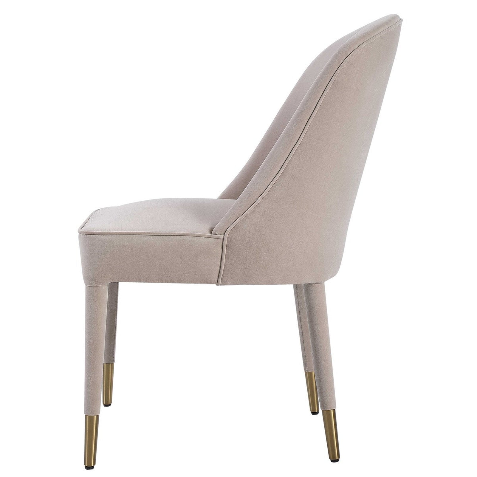 Uttermost Brie Armless Chair, Champagne Set Of 2