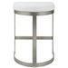 Uttermost Ivanna Backless Silver Counter Stool