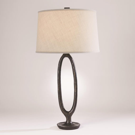 Global Views Ellipse Table Lamp Bronze
