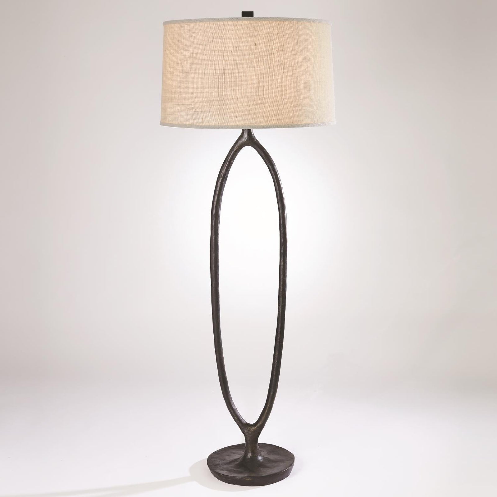 Global Views Ellipse Floor Lamp Bronze