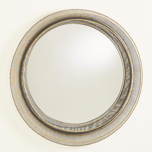 Global Views Wire Ribbon Mirror Natural Iron/Brass Braising