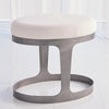 Global Views Oslo Stool with Muslin Cushion