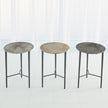 Global Views Circle Etched Accent Table
