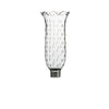 Baccarat Tulipe Hurricane Shade Scalloped Top Rice Grain