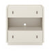 ART Furniture Blanc 2 Drawer Nightstand with Open Shelf